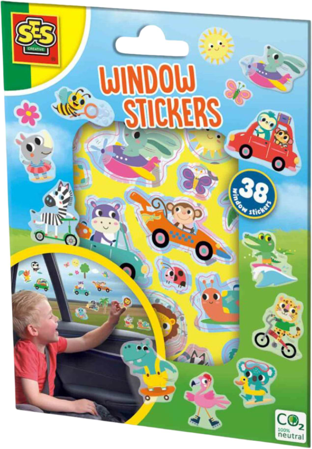 Набор с наклейками Ses Creative ВЕСЕЛЫЕ ЖИВОТНЫЕ (02306S)