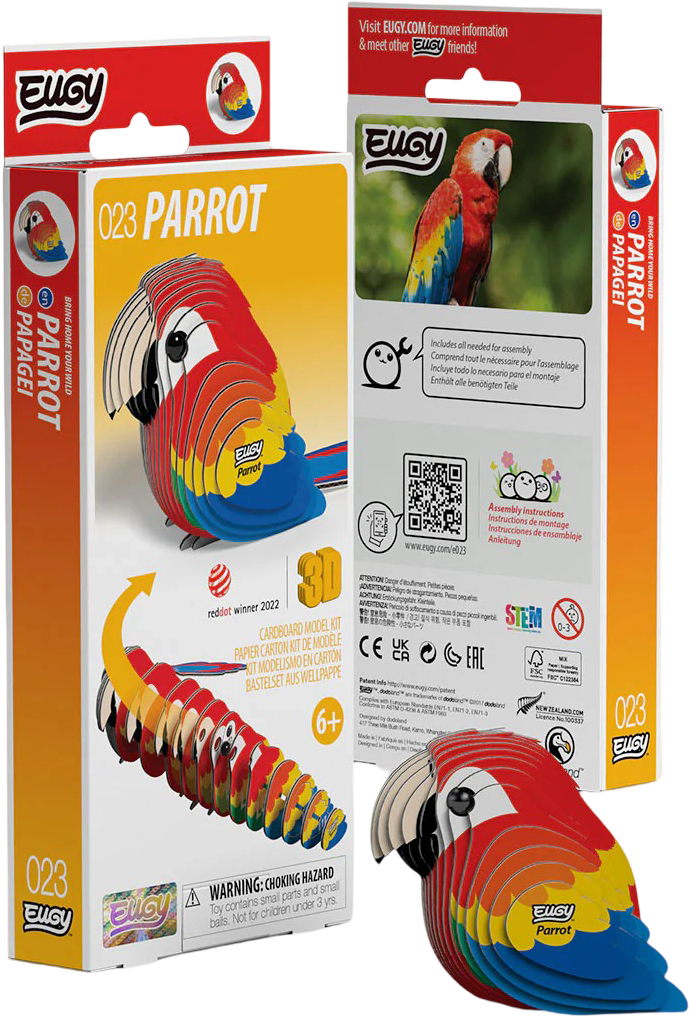 3D пазлы EUGY Зоопарк: Попугай Ара (XEG-023)