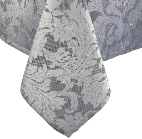 Скатертина кругла Прованс D 200 Сяйво Сіре срібло (024581)