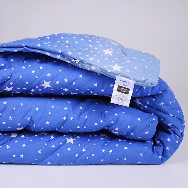 Фото - Ковдра літня полуторна MirSon антиалергенна №229 Сolor Fun Line 17-0432 Milky Way Thinsulate 155х215 + нав. 2 шт. (2200010854725)