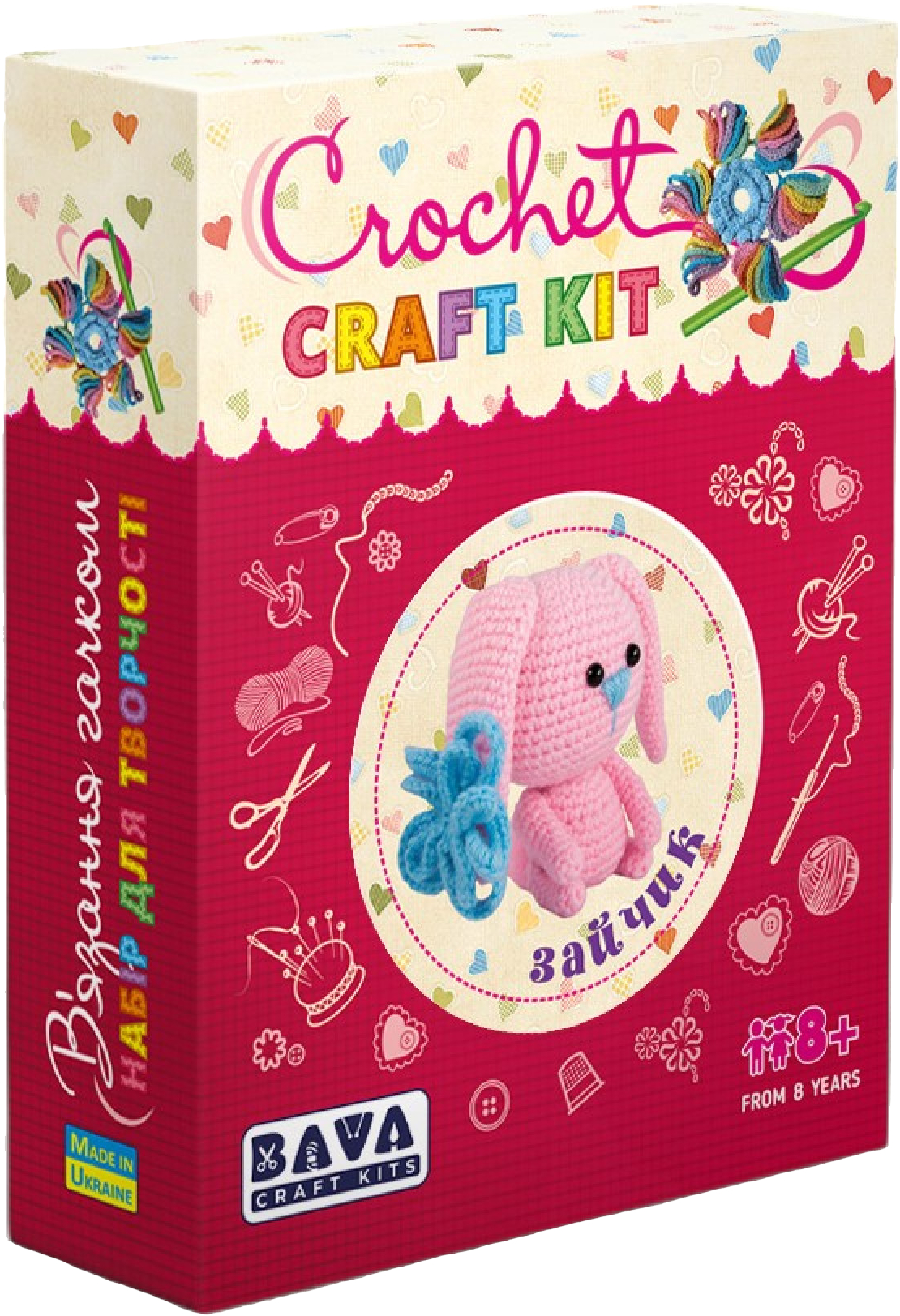 Набір для в'язання Умняшка Зайчик (ВК-001) - Фото 1