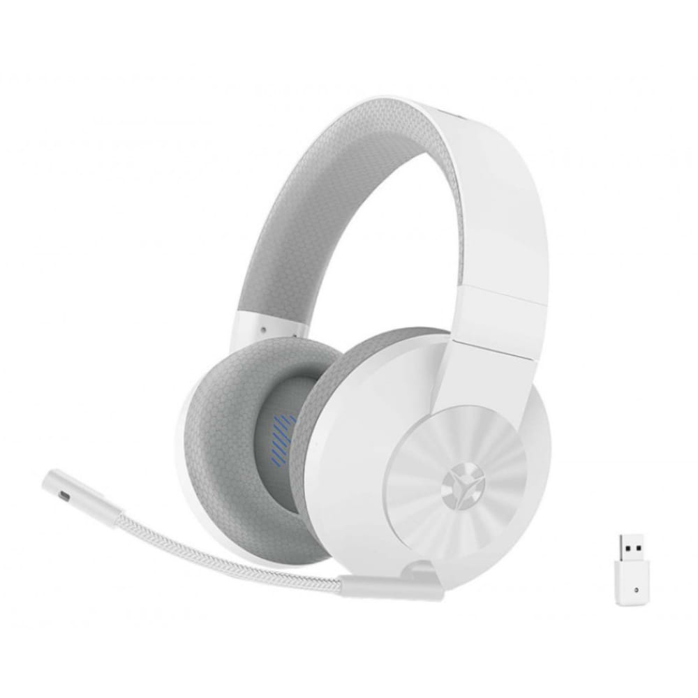 Гарнитура беспроводная игровая Lenovo H600 Wireless White (GXD1C98345) - Фото 1