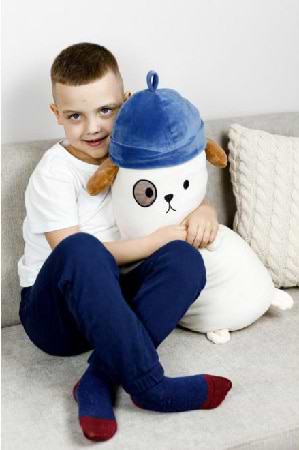 Подушка декоративна Прованс обіймашка Собака 55х20 см (028910)