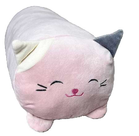 Подушка декоративна Прованс обіймашка рожева Кішка 50х25 см (029229) - Фото 1