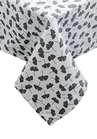 Скатертина прямокутна Прованс MACAO гінкго сіра 133х220 см (029502)
