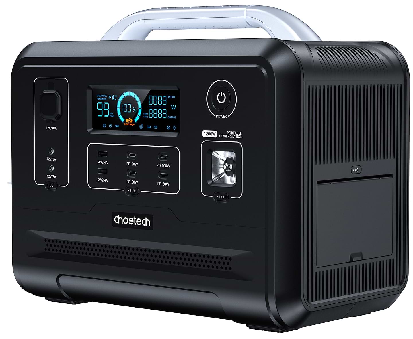 Зарядна станція універсальна Choetech 1200W (BS005) - Фото 1