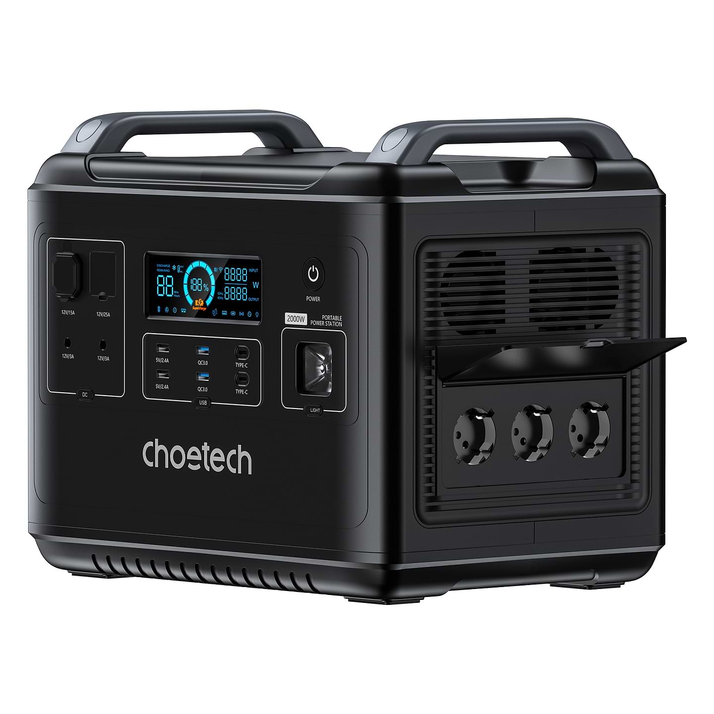 Зарядна станція універсальна Choetech 2000W (BS006)