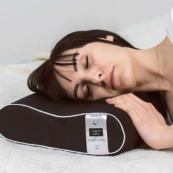 Фото - Подушка ортопедична MirSon №6092 Delicate satin Black Pearl 49х32х10.5 (2200003262469)