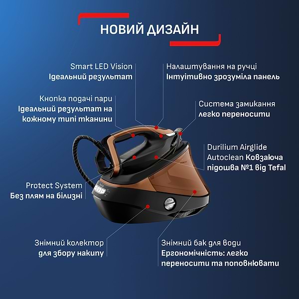 Фото - Праска з парогенератором Tefal GV9823E1 PRO EXPRESS VISION