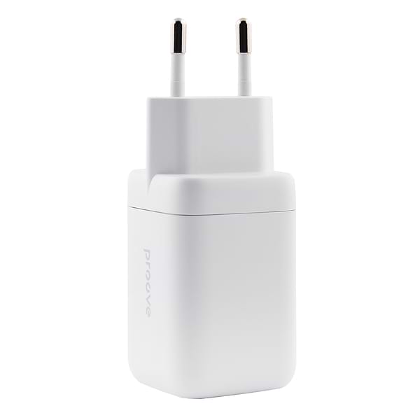 Фото - Мережевий зарядний пристрій Proove Silicone Power 40W (Type-C + Type-C) White
