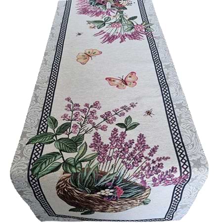 Скатерть раннер Прованс Лавандовое поле 35х100 см (026024)