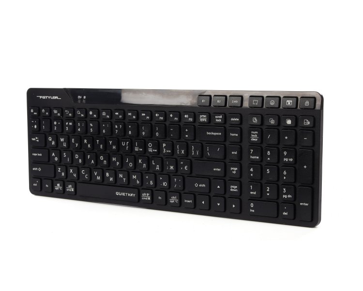Фото - Клавіатура бездротова A4tech FBK27C AS (Black)