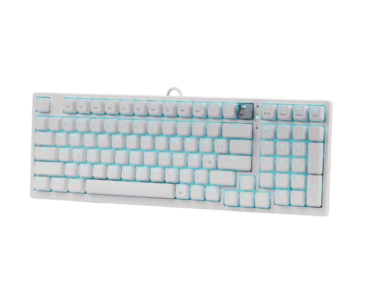 Клавиатура проводная игровая Bloody AT98 (White) - Фото 1