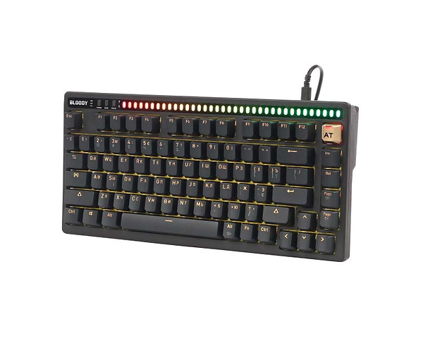 Фото - Клавиатура проводная игровая Bloody AT75 (Black)