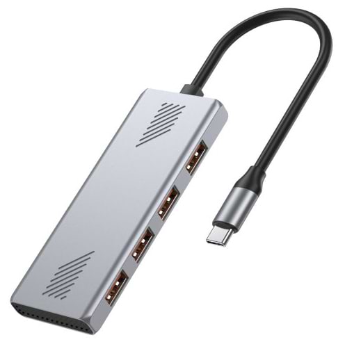 Хаб USB Gembird USB 3.2 Silver (UHB-CM-U310-A4-01)