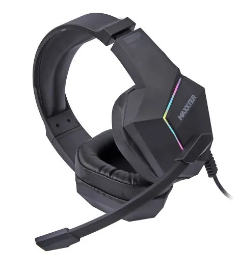 Фото - Гарнитура проводная игровая Maxxter Ghost Urban USB 7.1 RGB Black