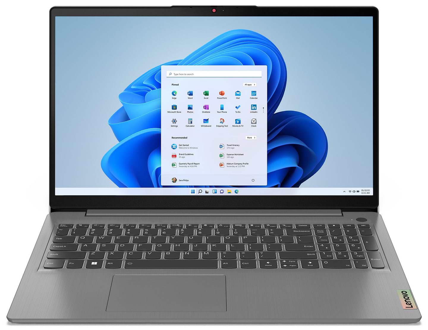Ноутбук Lenovo IdeaPad 3 15IAU7 (82RK01A8RA) Arctic Grey - Фото 1
