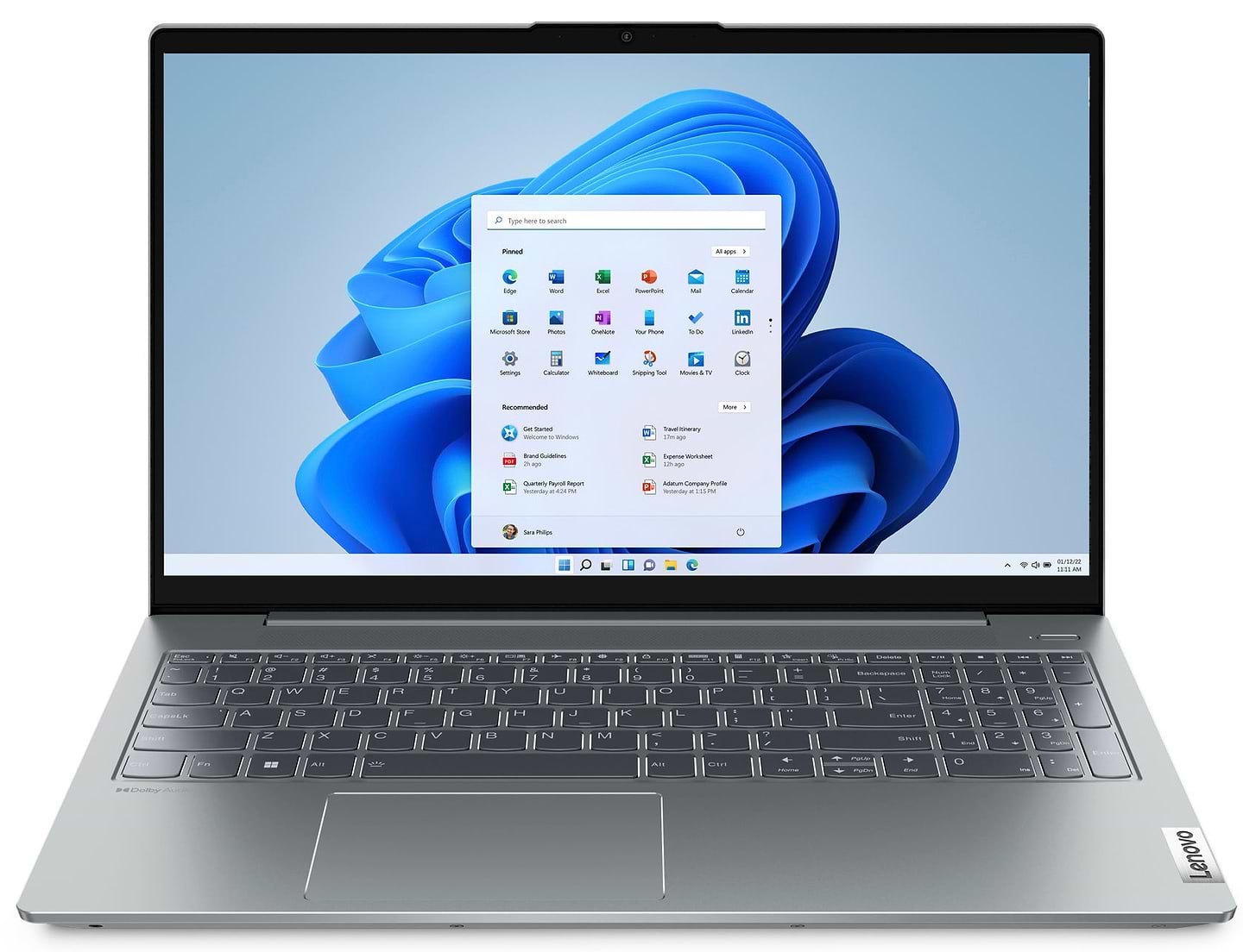 Ноутбук Lenovo IP5 15IAL7 (82SF00H8RA) Cloud Grey - Фото 1