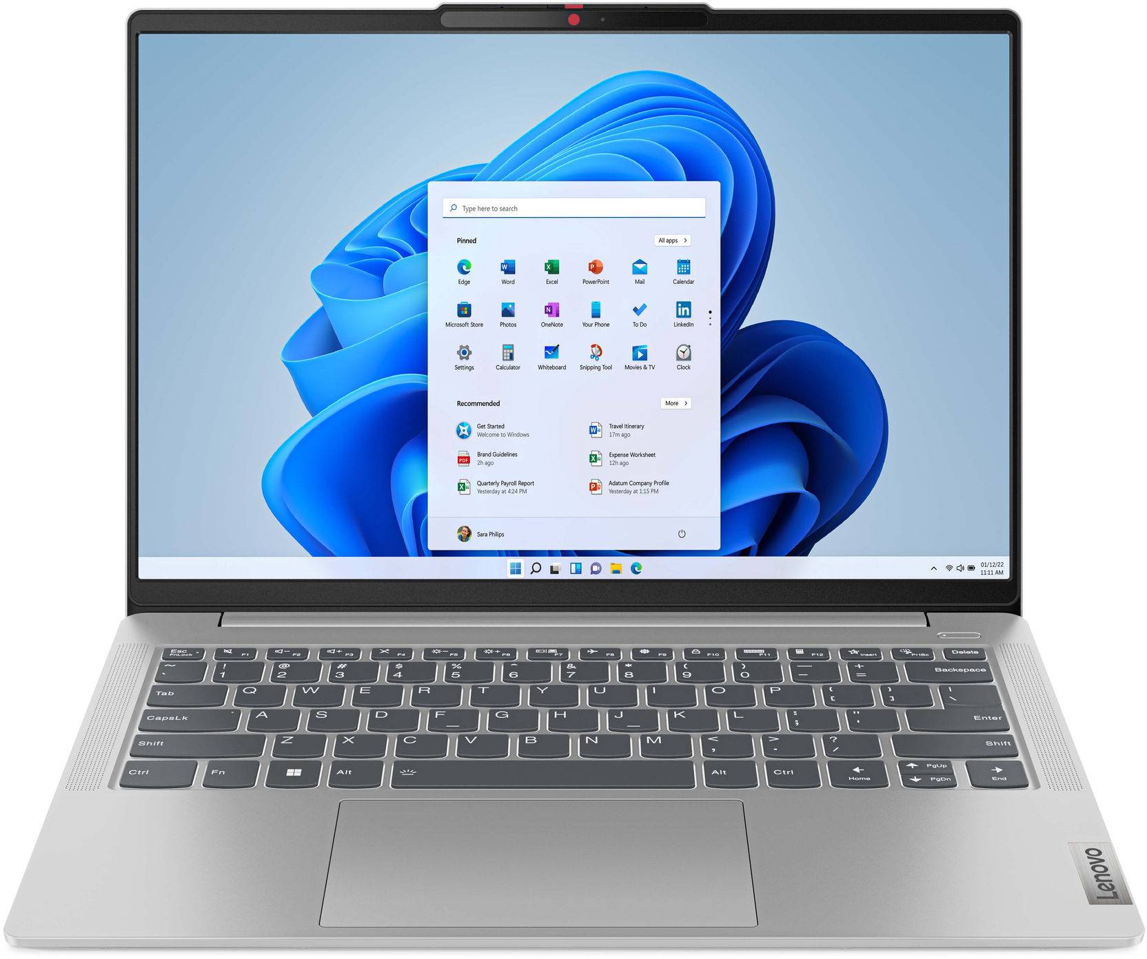 Ноутбук Lenovo IdeaPad Slim 5 14IAH8 (83BF004DRA) Cloud Grey - Фото 1