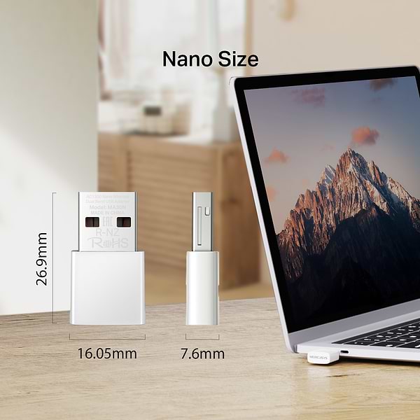 Фото - USB-адаптер мережі WiFi Mercusys MA30N