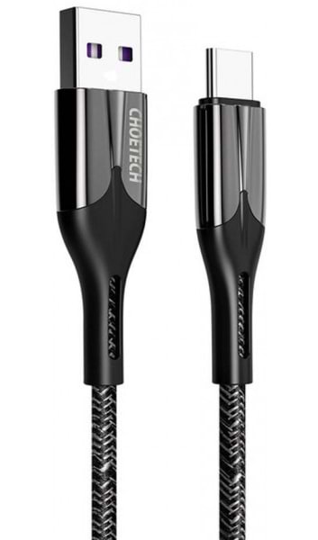 Фото - Кабель синхронізації даних Choetech USB2.0 AM-Type-C M, 1.2m 5A Huawei Supercharge (AC0013)