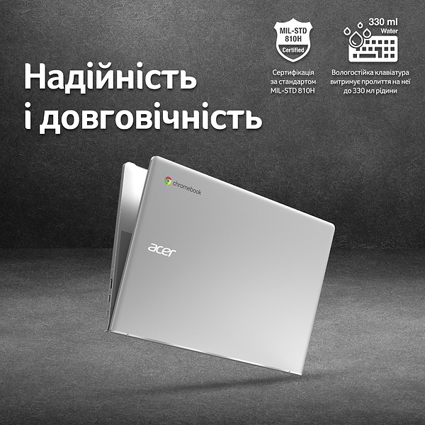 Фото - Ноутбук Acer Chromebook CB314-4H (NX.KNBEU.001) Silver