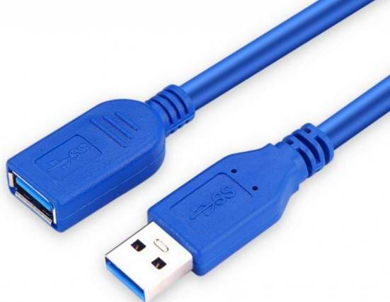 Кабель USB type A - USB type A China USB 3.0 AM-AF 3.0 м Blue (B00550)
