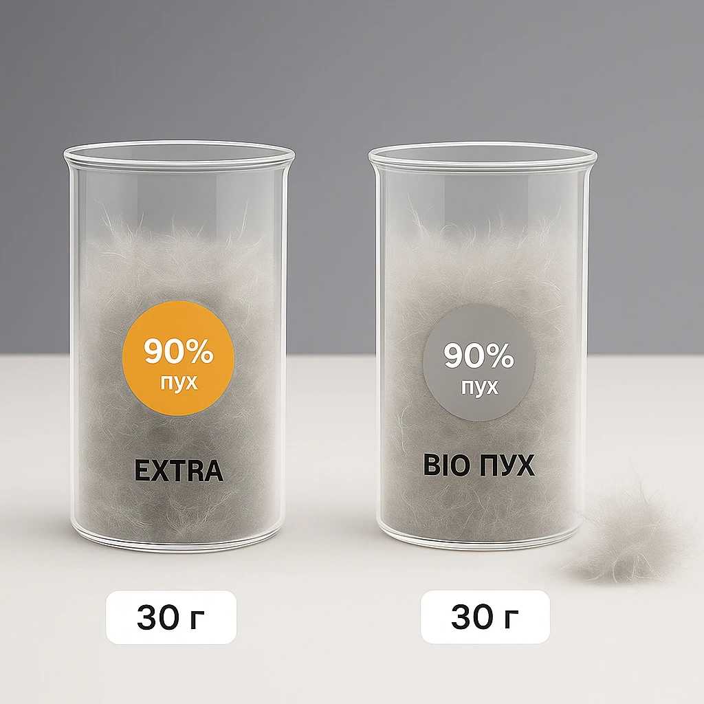 Фото - Ковдра зимова полуторна MirSon Пух Екстра 042 140x205 см (2200000002921)