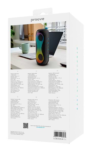 Фото - Портативна акустика Proove SoundTrap 2 30W Black (PDST230010001)