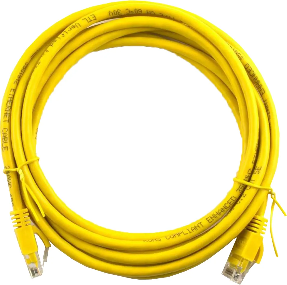 Кабель патч-корд Ritar RJ-45 Cat.5e CU Yellow 10m (03008)