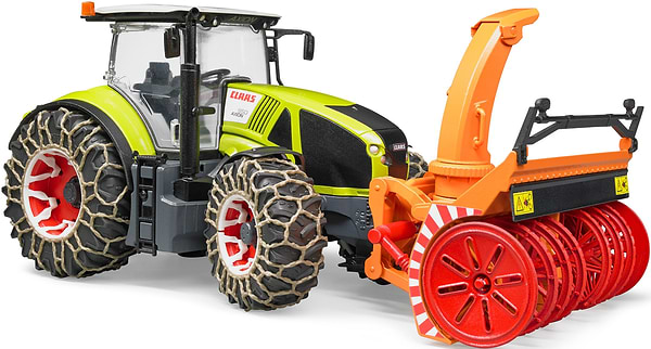 Фото - Наземная строительная техника BRUDER Трактор Claas Axion 950 для уборки снега (03017)