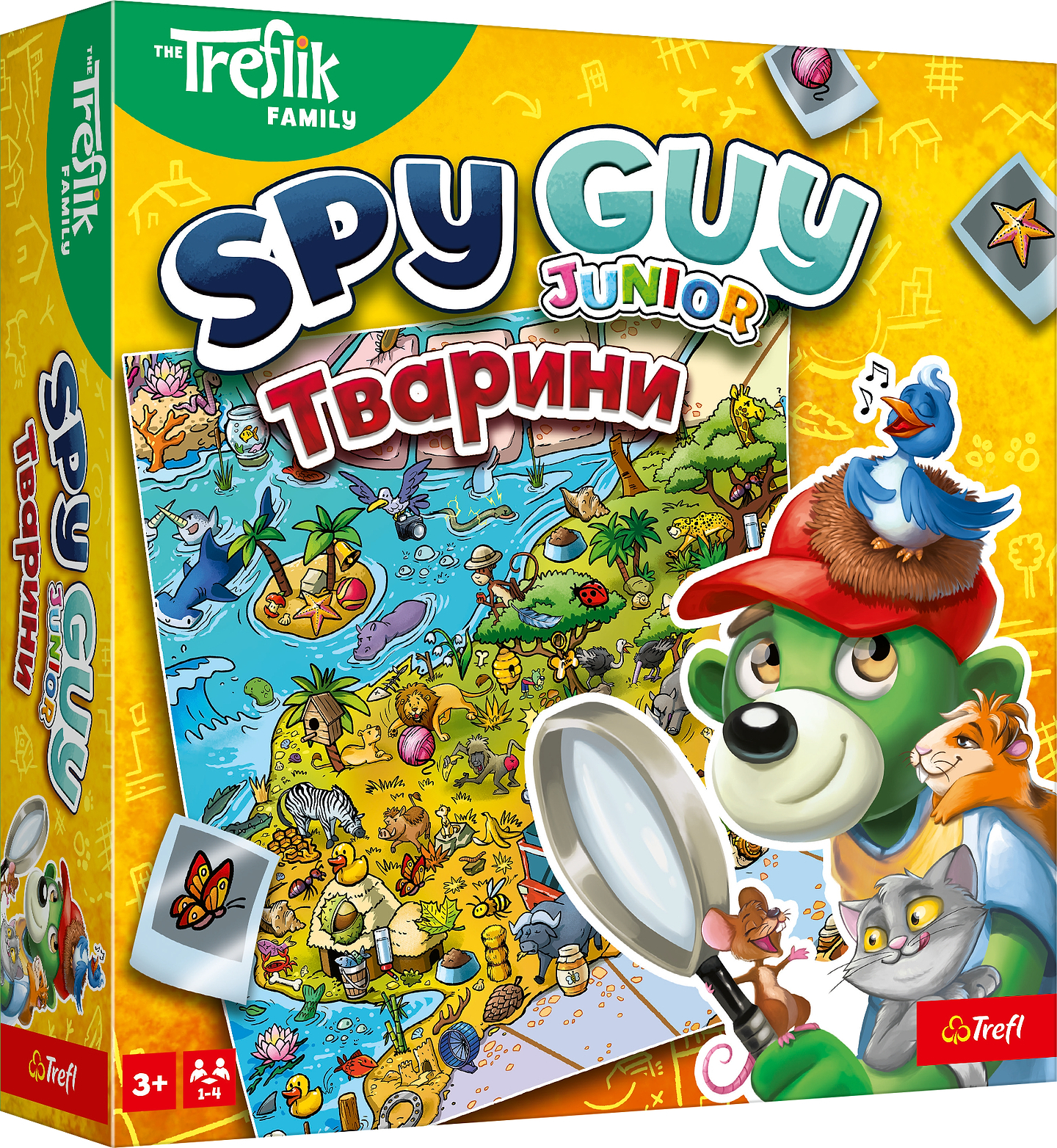 Купити Настільна гра (3-4 роки) Trefl Spy Guy Тварини (30433) - Фото 1 Настільна гра (3-4 роки) Trefl Spy Guy Тварини (30433) - Фото 1