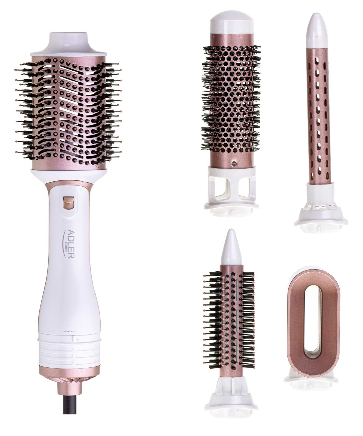 Фен-щітка Adler AD 2027 White Champagne - Фото 1