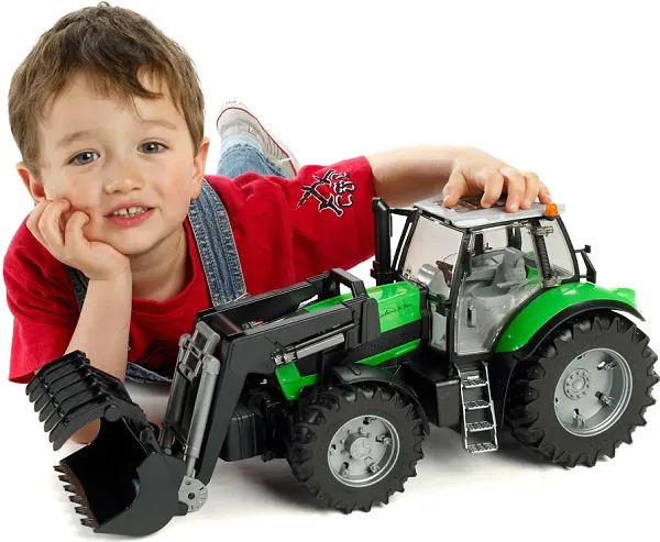 Фото - Наземна будівельна техніка BRUDER Трактор Deutz AgroTron X720 с погрузчиком М1:16 (03081) 