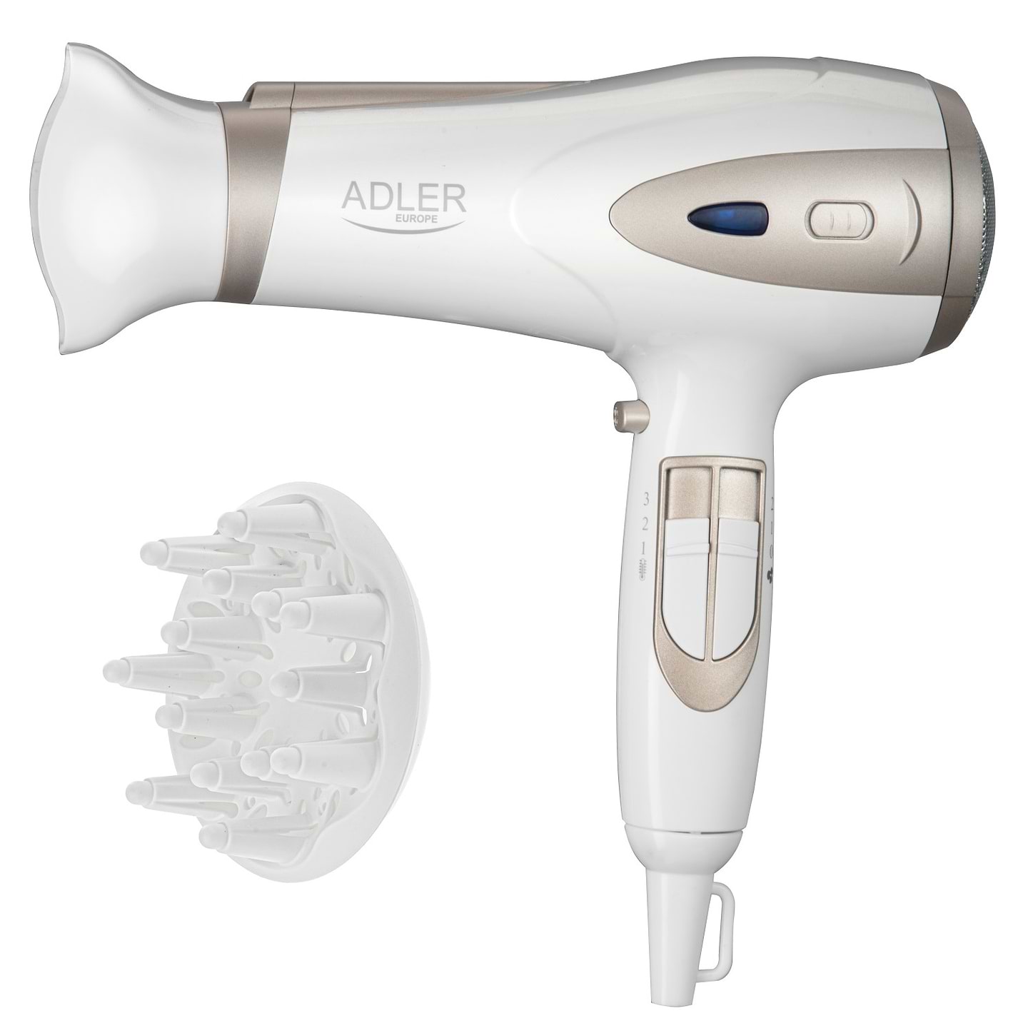 Фен Adler AD 2248 White Champagne - Фото 1