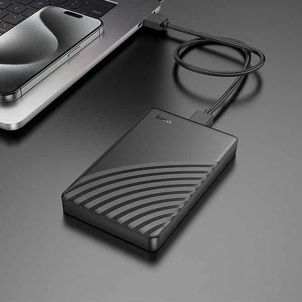 Фото - Внешний карман HOCO HB46 USB3.0 2.5-inch SATA hard drive enclosure Black (6942007628266)