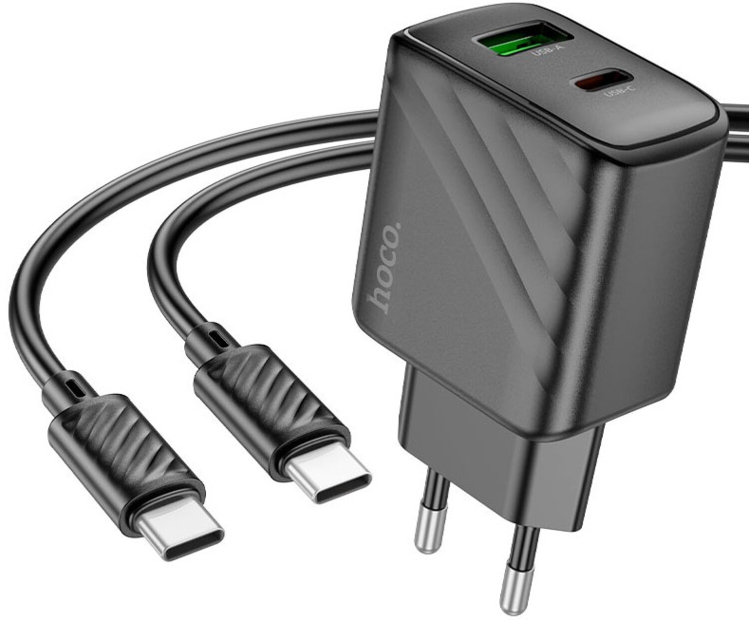 Сетевое зарядное устройство HOCO CS23A PD30W+QC3.0 Type-C (EU) Black (6942007609968)