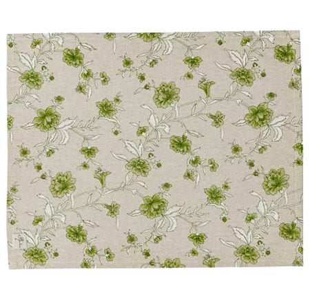 Фото - Серветка для сервірування Прованс Цветы зеленые 35х45 см (031522)