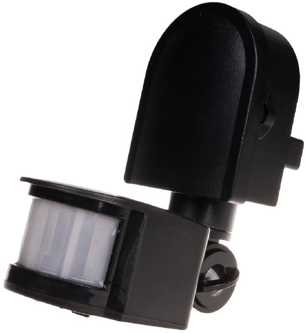 Проводной датчик движения Євросвітло SW-01 180° Черный (000040943)