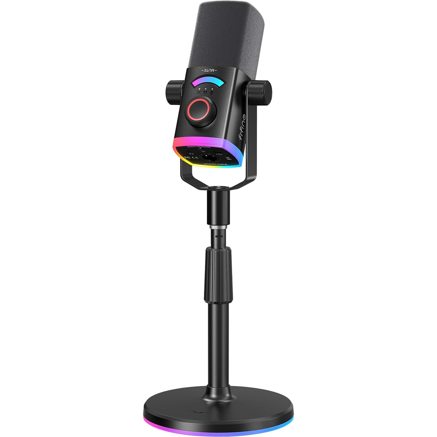 Мікрофон до комп'ютера Fifine AM8PROS XLR/USB Black