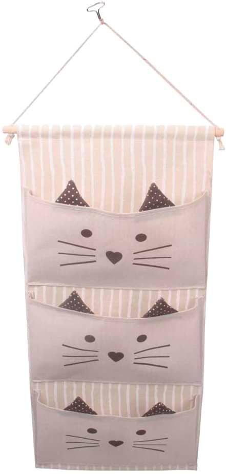 Органайзер для хранения детский Handy Home Котик на 3 отделения 30/34х64 см (CEW-08)