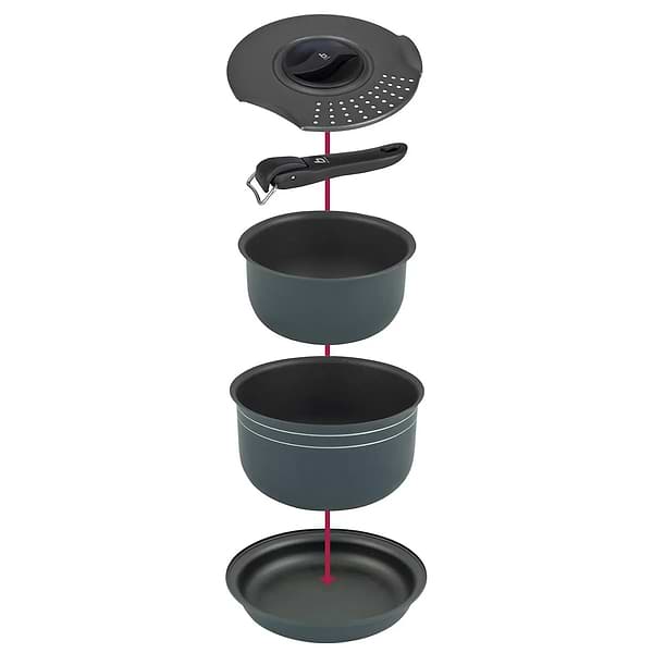 Фото - Набор посуды туристический Bo-camp Trekking 5 Pieces Anthracite (2300351)