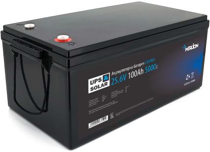Батарея для сонячного інвертора Merlion LiFePO4 25.6V 100AH (8S2P/BMS-100A) до 5000 циклов (LFP25.6-100US)
