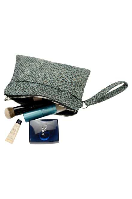 Фото - Косметичка ART KNIT Python сіра 14x21 см (037888)