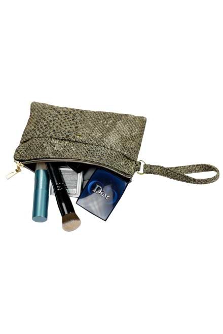 Фото - Косметичка ART KNIT Python коричнева 14x21 см (037890)