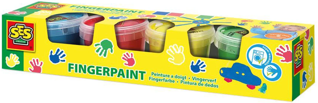 Фарби пальчикові Ses Creative КОЛЬОРОВІ ВІДБИТКИ (4 кольори) (0391S)