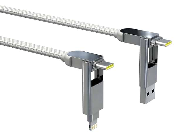 Фото - Кабель синхронізації даних Rolling Square 6in1, inCharge XL 3 м White (XLL02R)