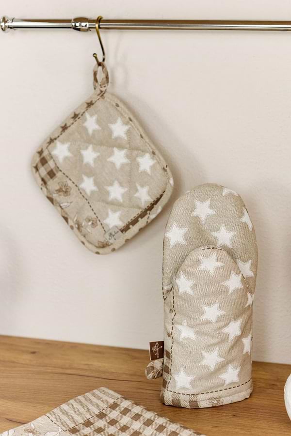 Фото - Прихватка Прованс Печворк беж (031496)