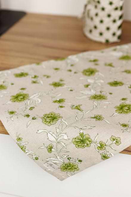 Фото - Серветка для сервірування Прованс Цветы зеленые 35х45 см (031522)