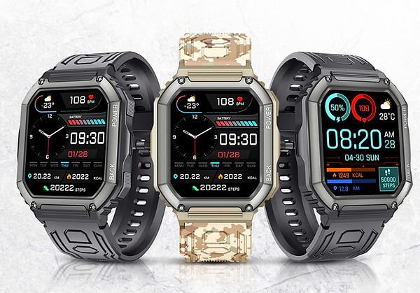 Фото - Смарт-годинник Gelius Pro GP-SW007 Tactical Navy Bluetooth call (IP68) Military
